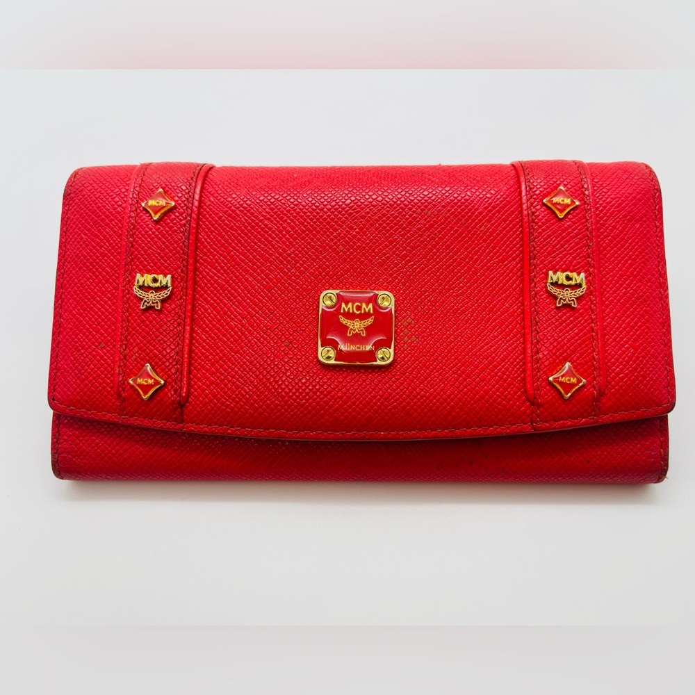 MCM TRIFOLD LONG WALLET